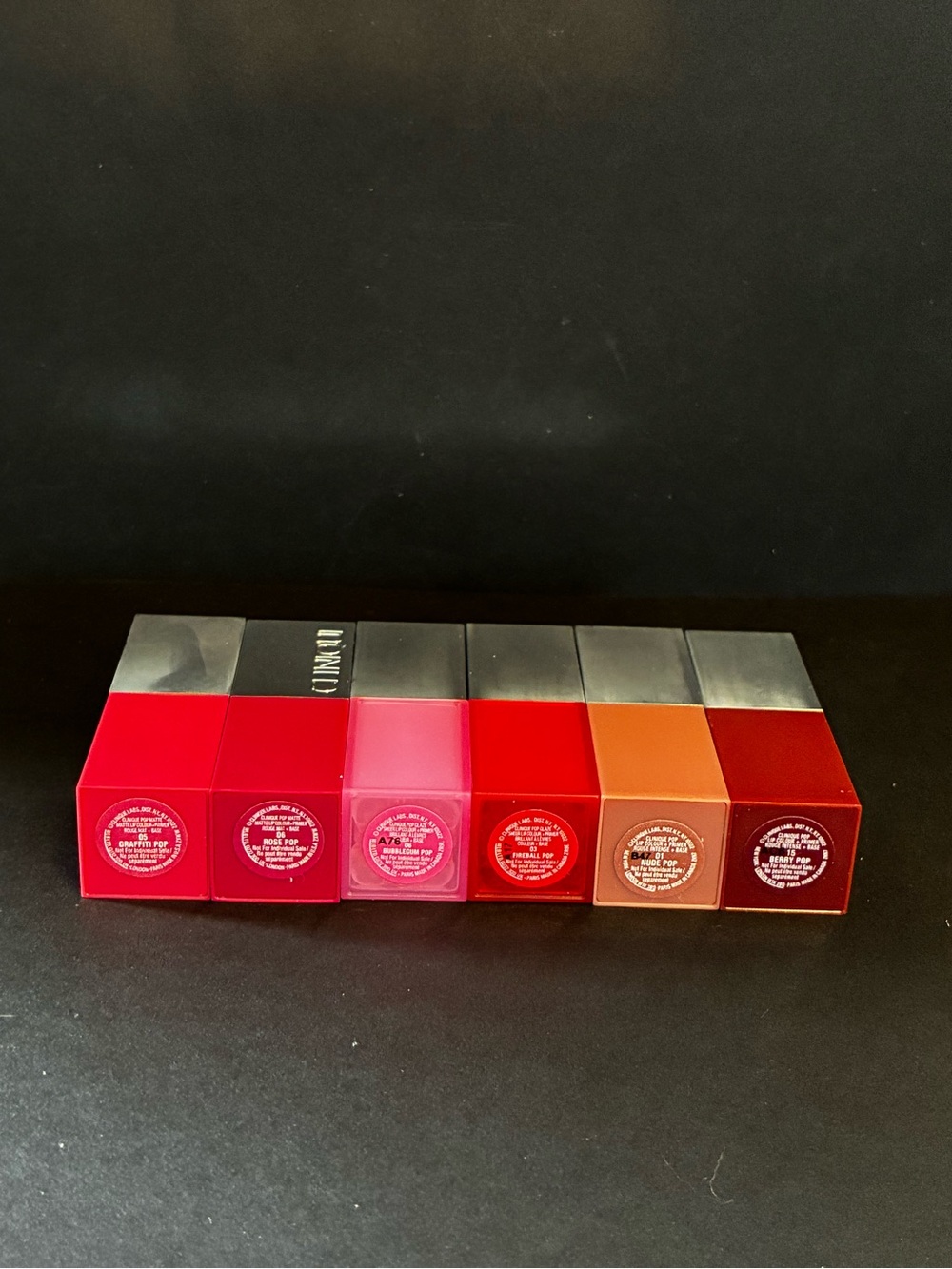 Clinique Pop Party Lip Color Set 5 New Full Size Lipsticks In Tin (1 Flawed Cap) - Picture 5 of 7